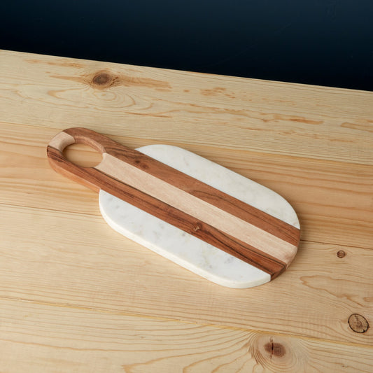 Be home-Moa Marble & Wood Oval Board
