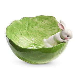 Raz-Cabbage Bunny Bowl 6"