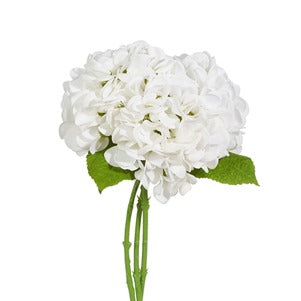Raz-13" Real Touch White Hydrangea Bundle