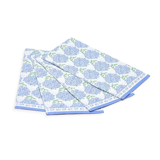 Two's company-dinner napkin hydrangea