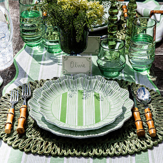 Juliska- Straw Loop Oval Placemat Set/4 Seagrass