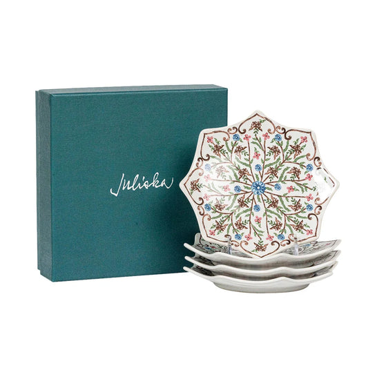 Juliska-Villa Seville  Scalloped Side/Cocktail Plate Set/4 - Chambray